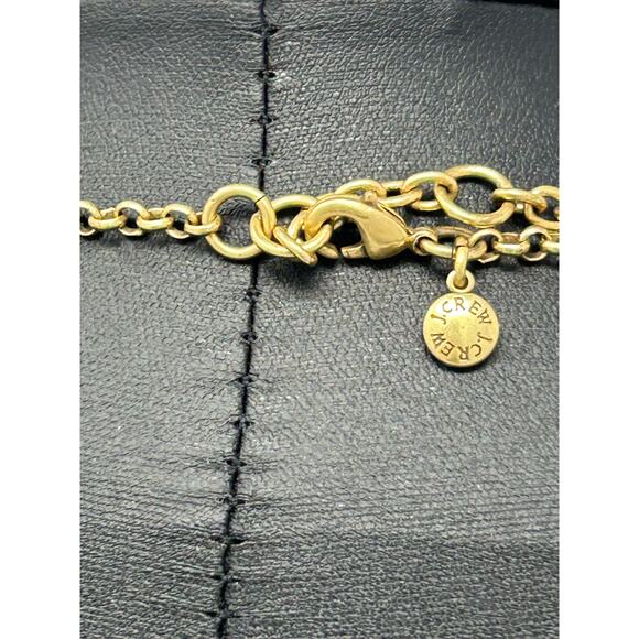 J Crew Gold Tone Statement Necklace with Clear Stones - Picture 10 of 16